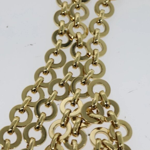 Salvatore Ferragamo Gancini Chain Bag Patent Leather Black Gold - Picture 8 of 15